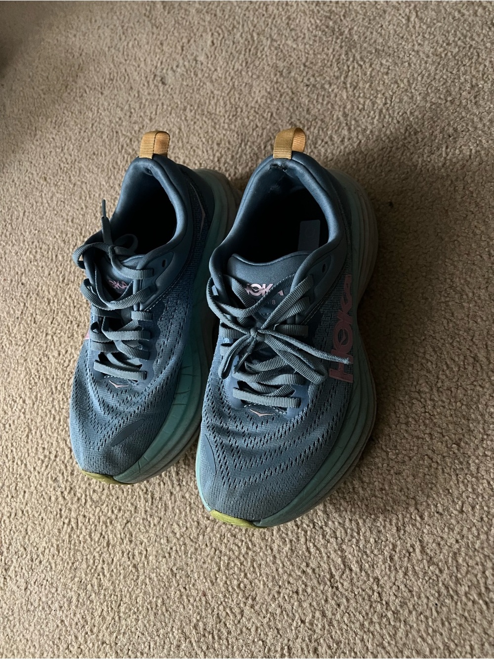 Hoka One One Light Blue Women's Bondi Running Shoe